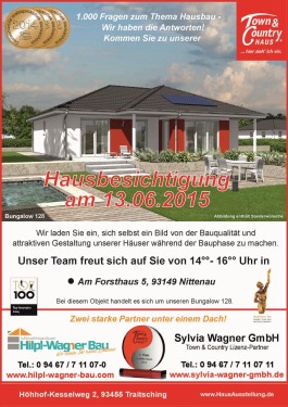 Flyer Hausbesichtigung  am 13.06.2015