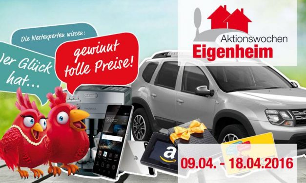 Preisübergaben des Gewinnspiels im Rahmen der Aktionswochen Eigenheim