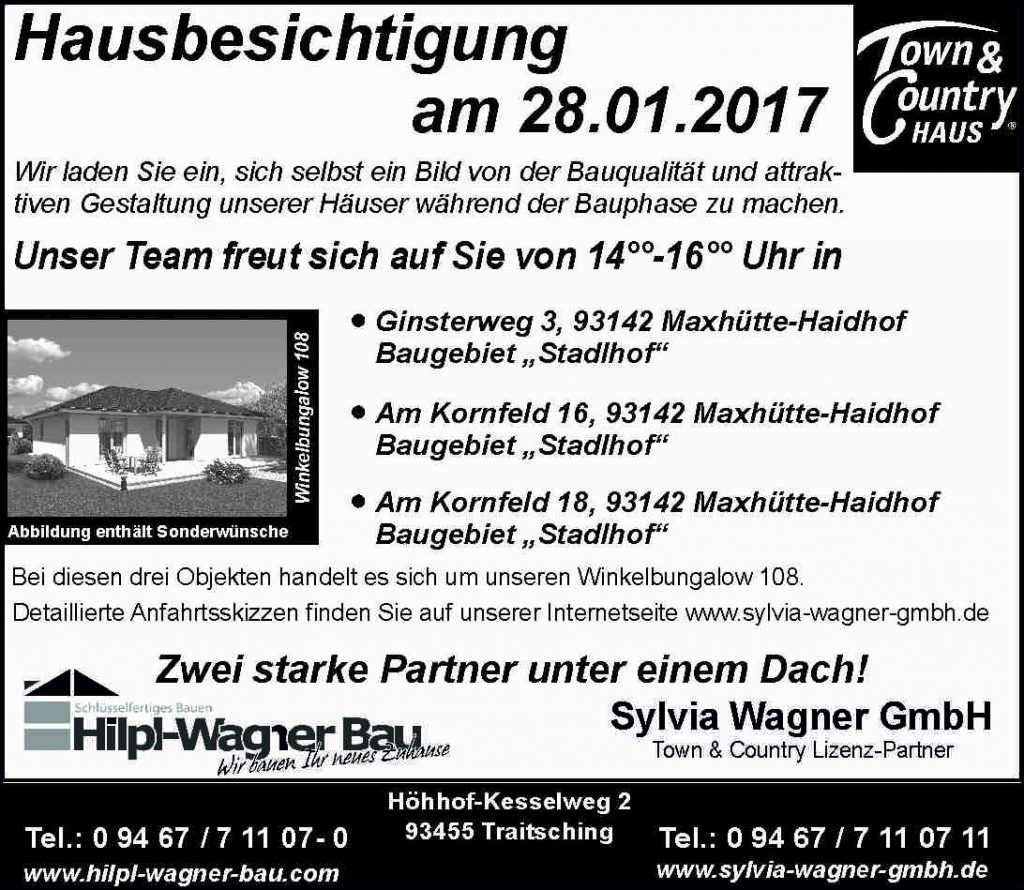 Hausbesichtigungen in Maxhütte-Haidhof