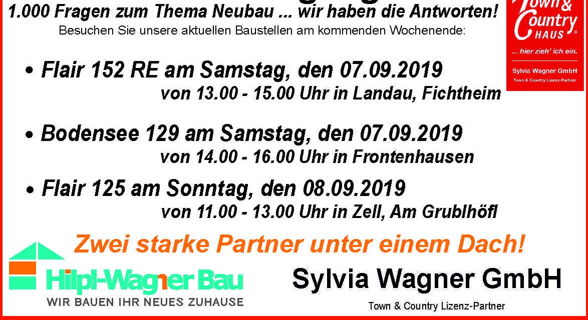 Hausbesichtigungen am kommenden Wochenende im Landkreis Dingolfing und Cham